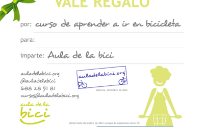 Regala un curso del Aula de la Bici
